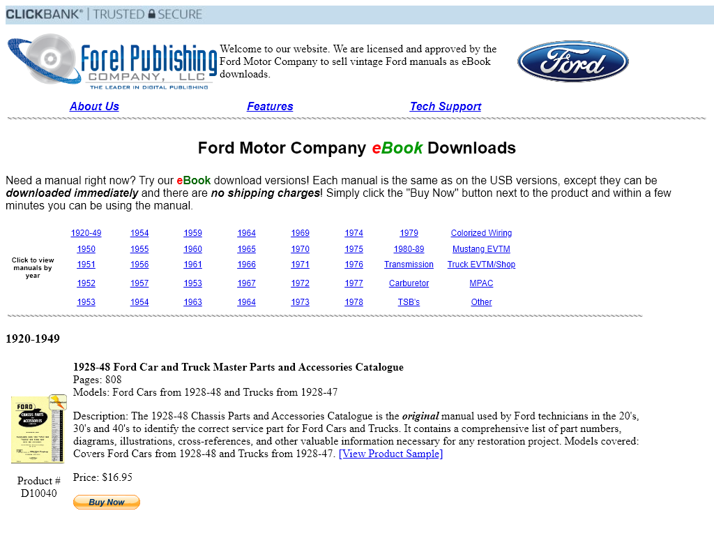Ford Shop Manuals Review