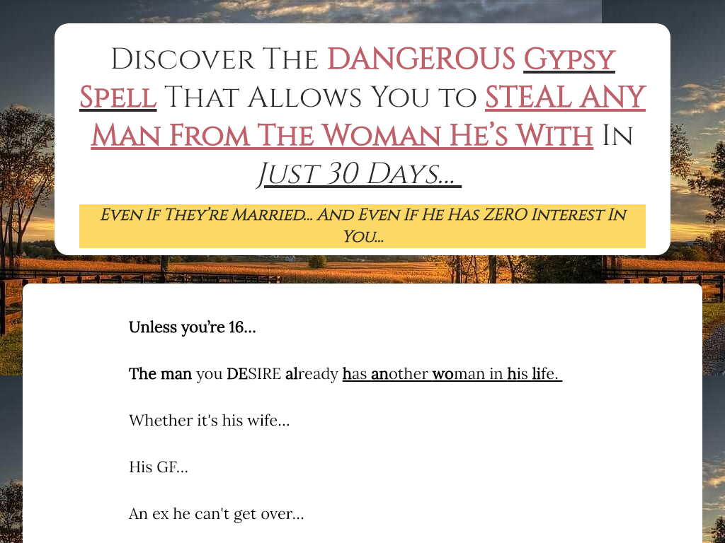 Gypsy Love Spell Review