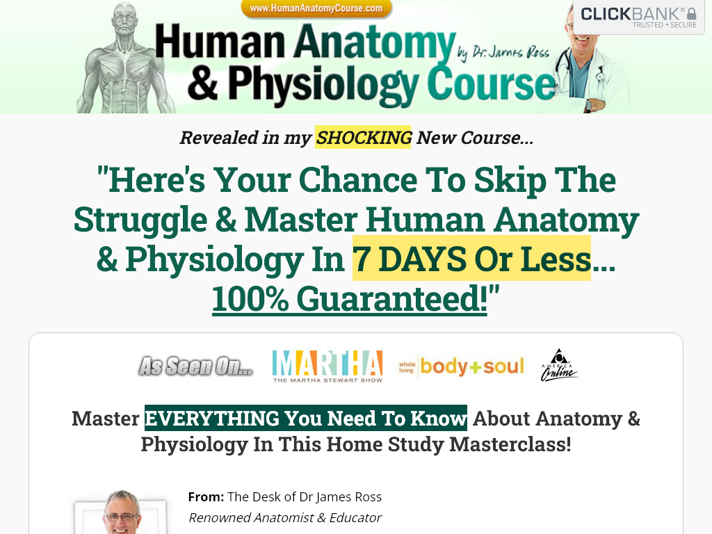 Human Anatomy & Physiology Course Review