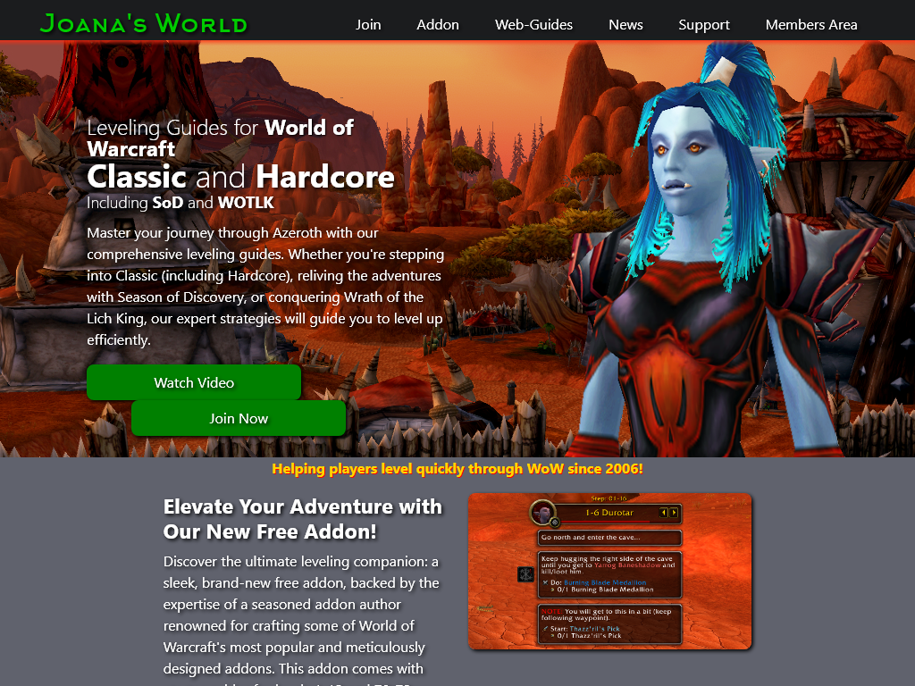 Joanas 1-60 Classic WoW Leveling Guides Review
