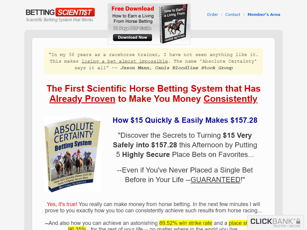Betting Scientist Review