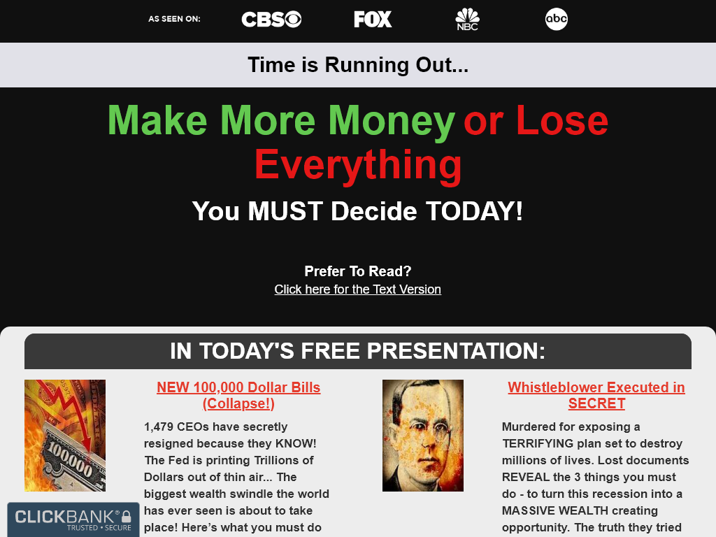 Recession Profit Secrets Review