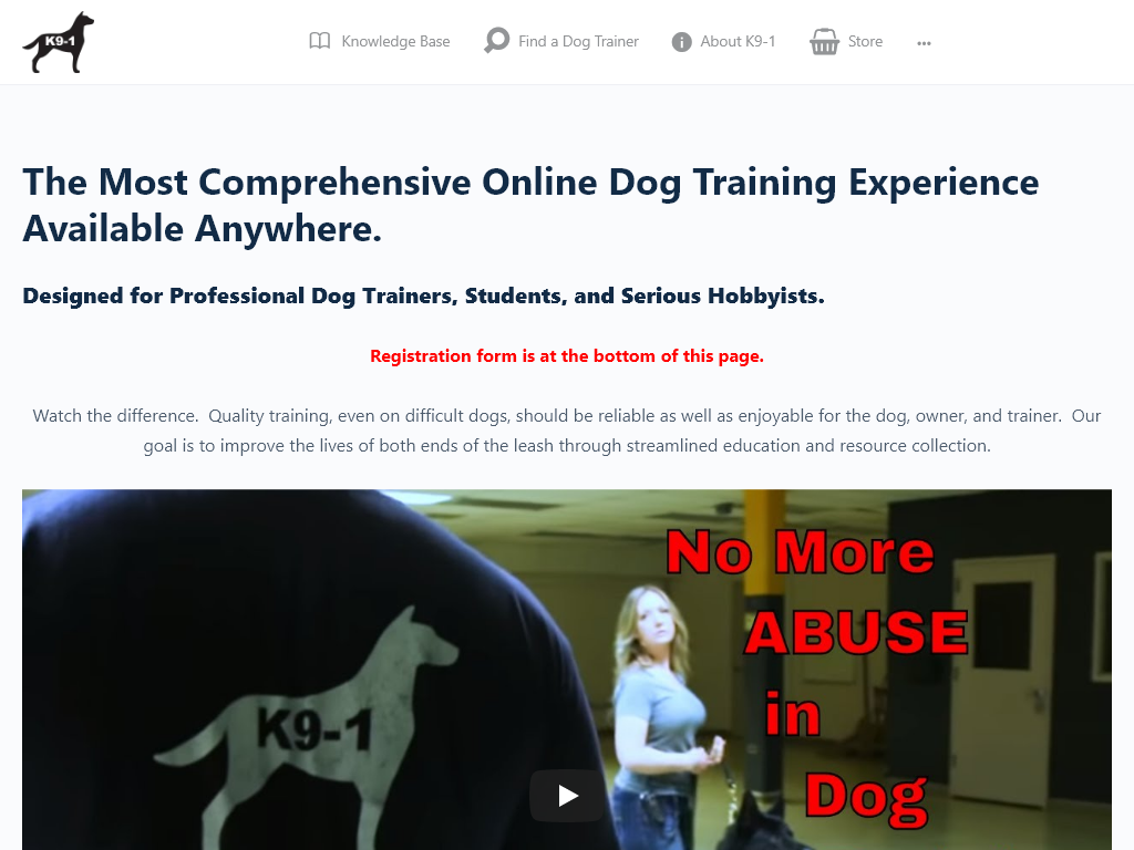 Dog Training World by K9-1 Review